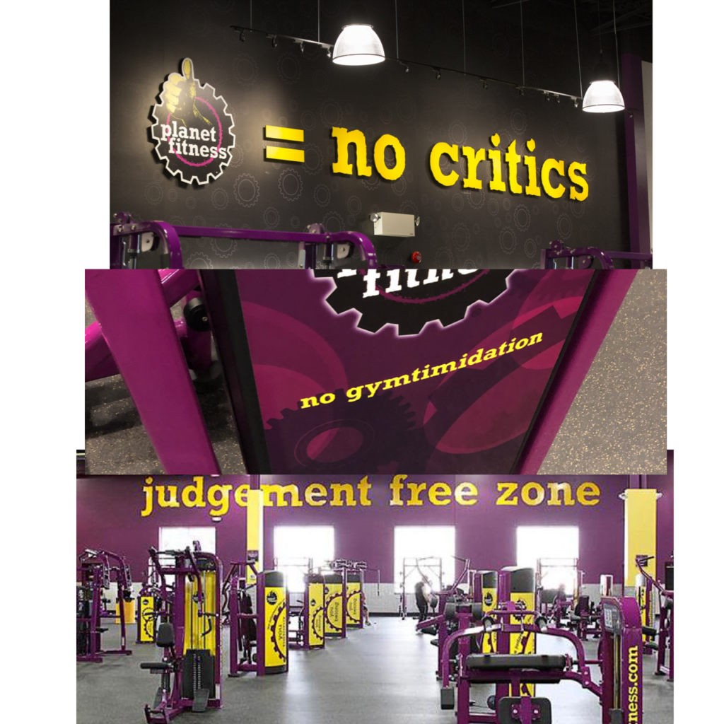 Planet Fitness - in-gym slogans