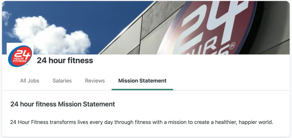 24 Hour Fitness - Mission