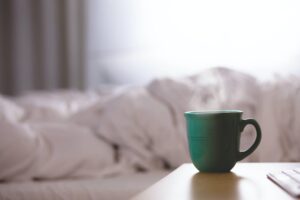 Mug by a bedside